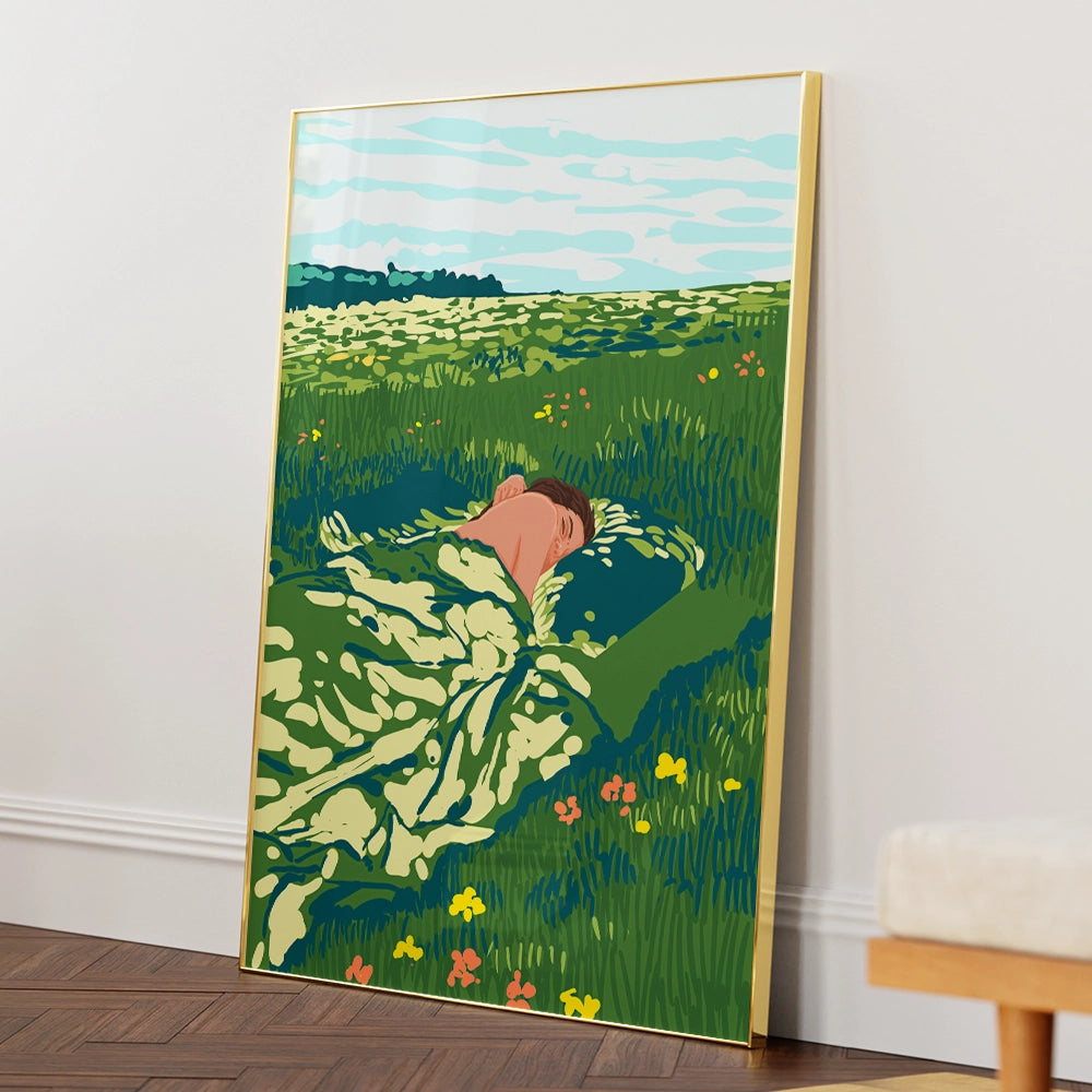 How To Take a Nap Landscape Art Prints - XS / Matte Paper / Rolled Art - Nook At You