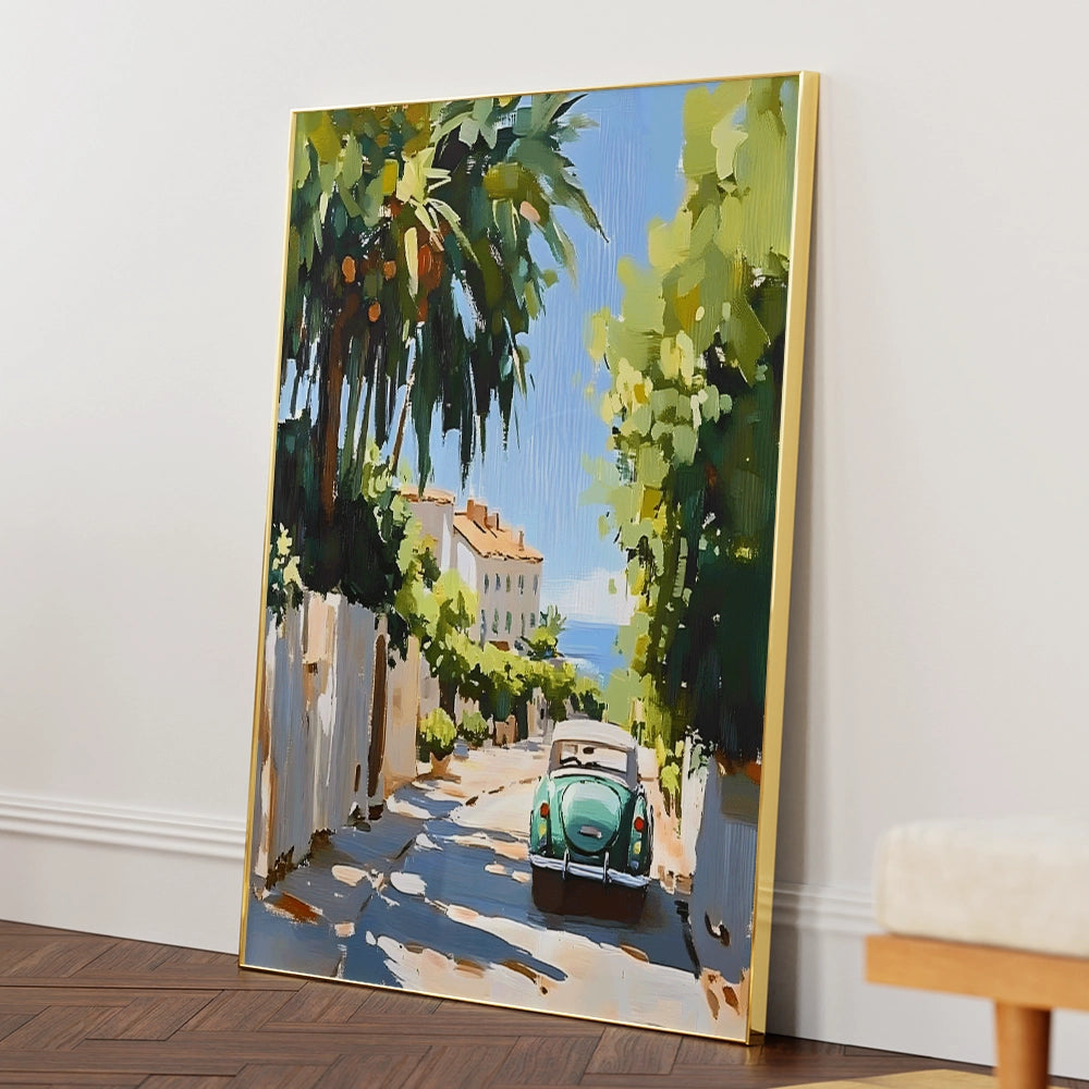 Villa Road Landscape Wall Decor - XS / Matte Paper / Rolled Art - Nook At You
