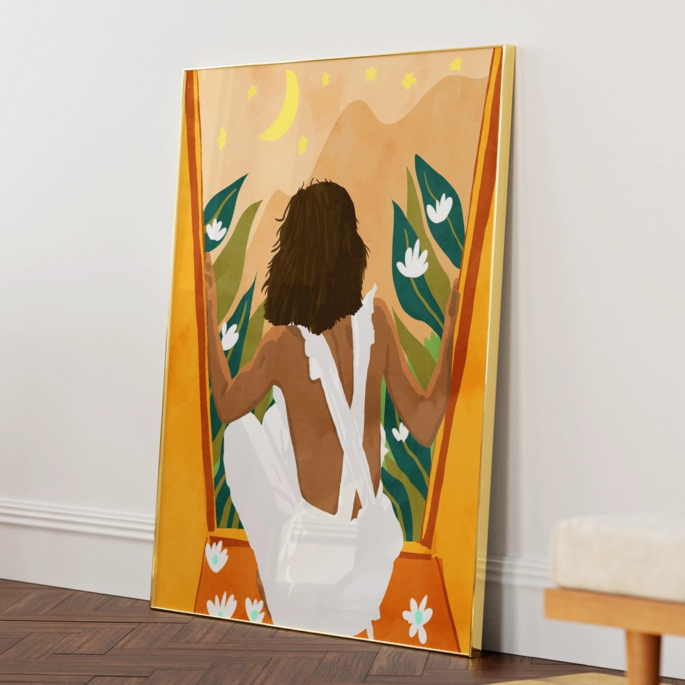 The Wild World and a Rebel Heart Boho Painting - XS / Matte Paper / Rolled Art - Nook At You