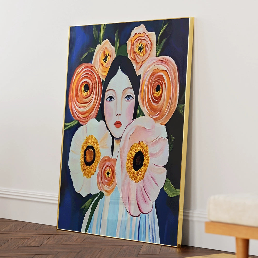 Grace, Unannounced Women Illustration Wall Art - XS / Matte Paper / Rolled Art - Nook At You