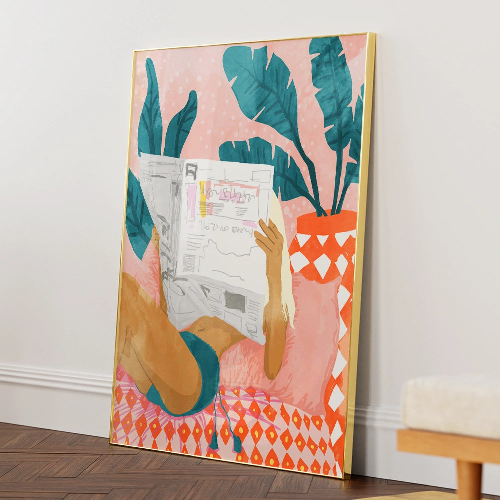 Bohemian Morning News Wall Art - XS / Matte Paper / Rolled Art - Nook At You