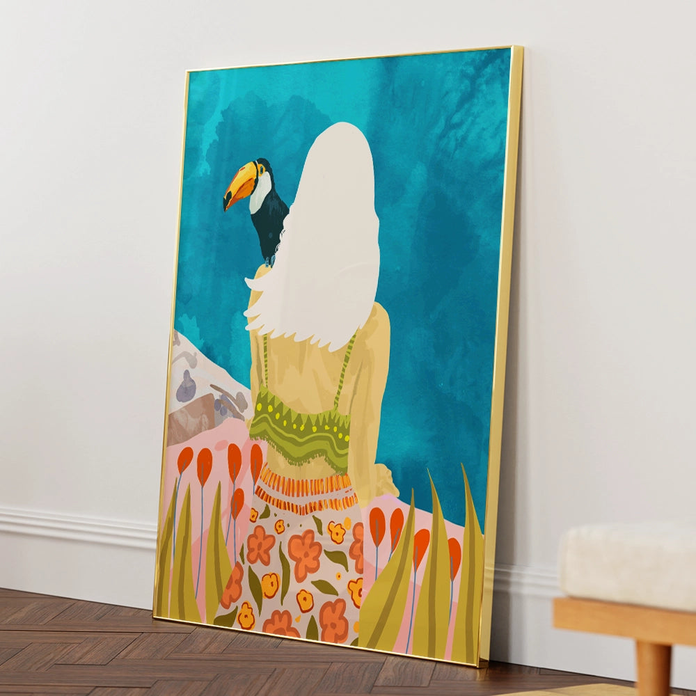 Longing Modern Boho Wall Art Print - XS / Matte Paper / Rolled Art - Nook At You