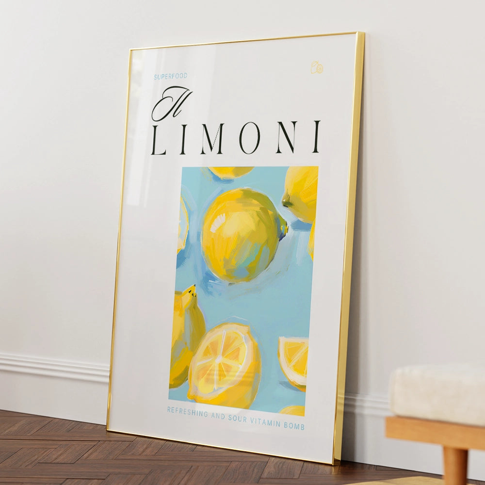 The Vibrant Lemons Wall Art Print - XS / Matte Paper / Rolled Art - Nook At You