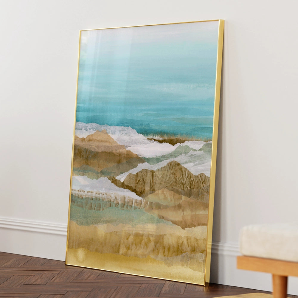Abstract Mountain Layers Nature Wall Art - XS / Matte Paper / Rolled Art - Nook At You