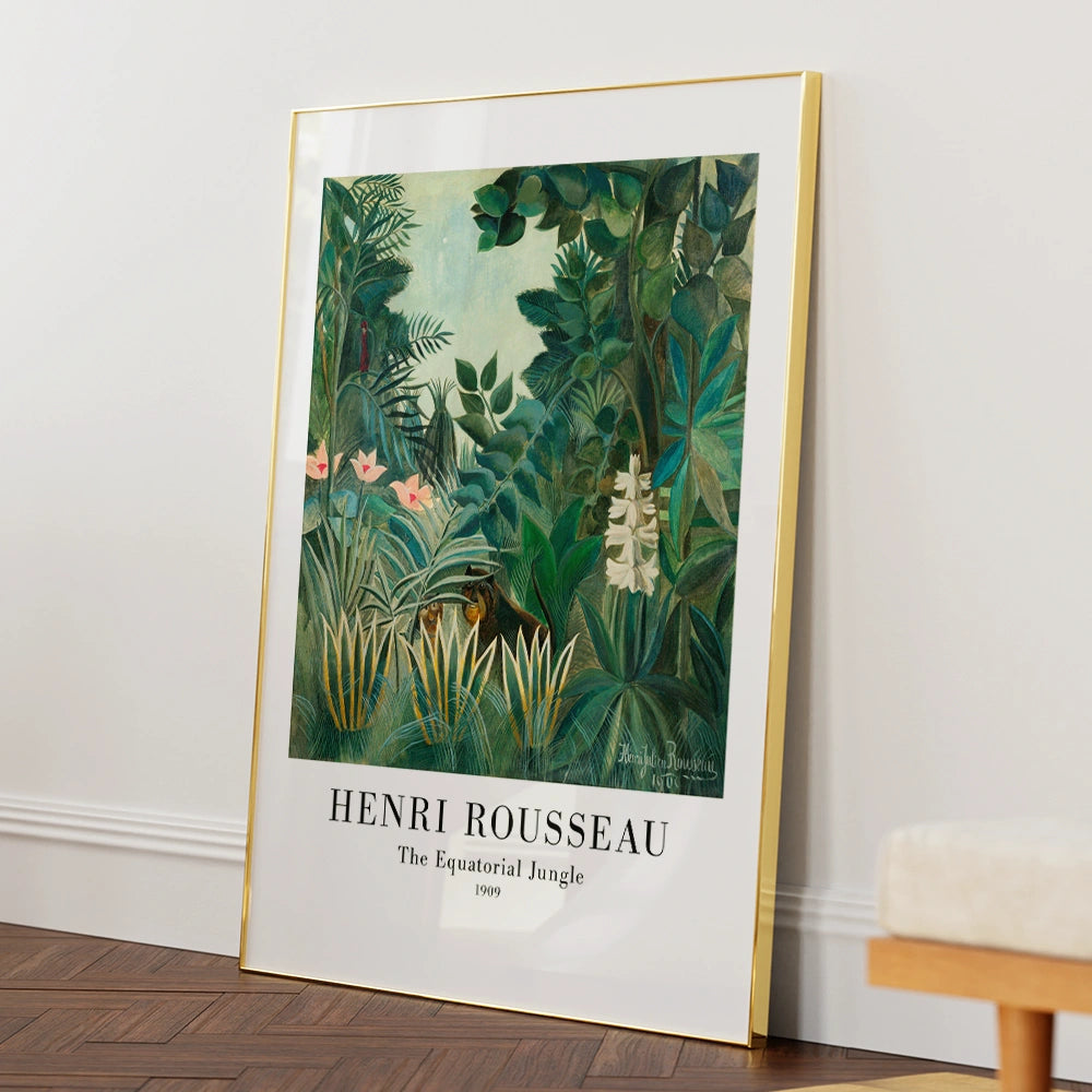 Henri Rousseau - The Equatorial Jungle Exhibition Wall Art - XS / Matte Paper / Rolled Art - Nook At You