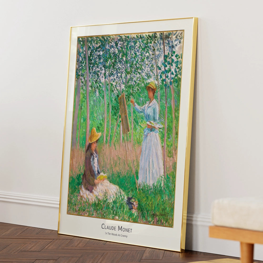 Monet - In The Woods At Giverny Exhibition Wall Art Painting - XS / Matte Paper / Rolled Art - Nook At You
