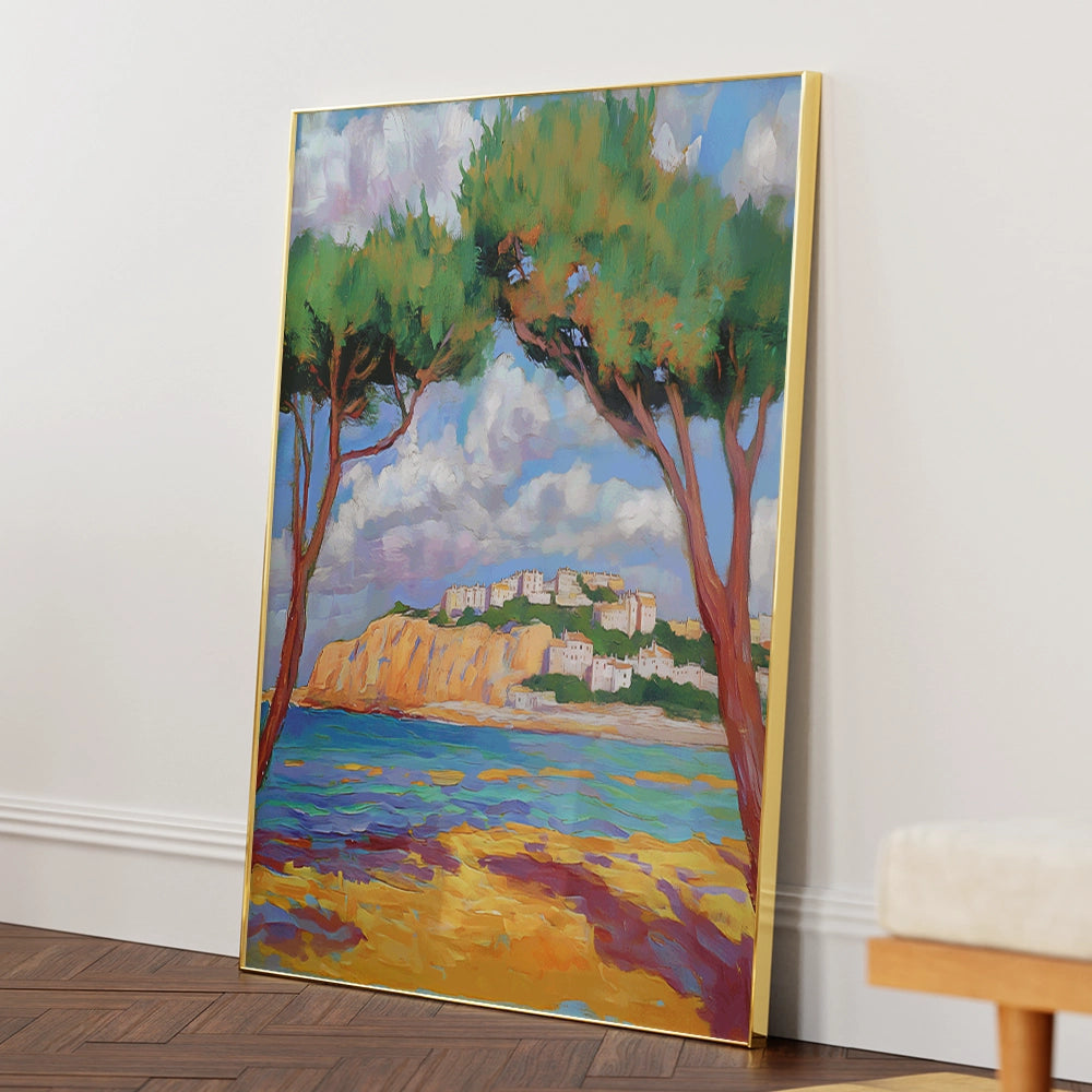 Cypress Trees On the Beach Landscape Wall Decor - XS / Matte Paper / Rolled Art - Nook At You