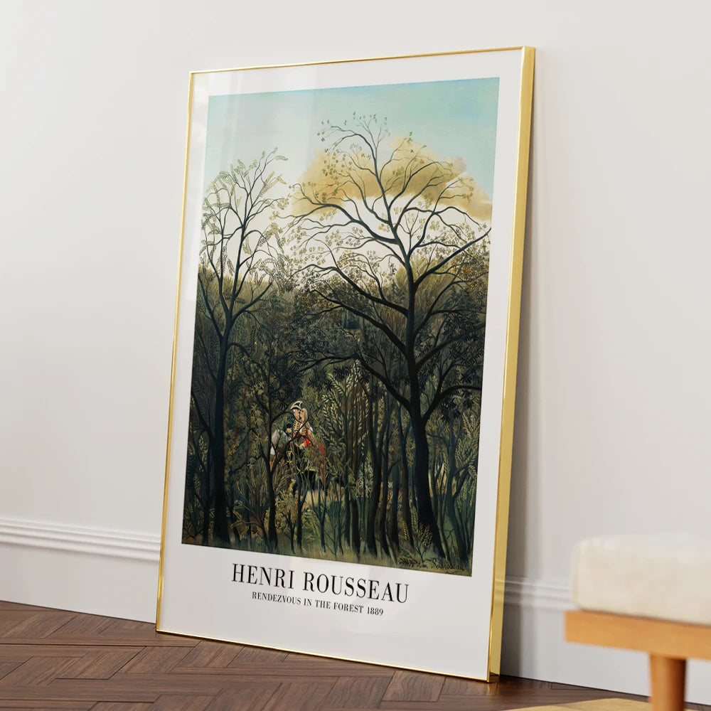 Henri Rousseau  - Rendezvous In The Forest Gallery Exhibition Poster - XS / Matte Paper / Rolled Art - Nook At You
