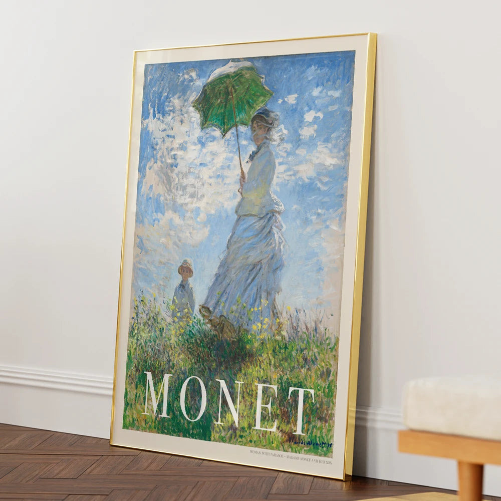 Claude Monet - Woman With Parasol II Exhibition Poster - XS / Matte Paper / Rolled Art - Nook At You