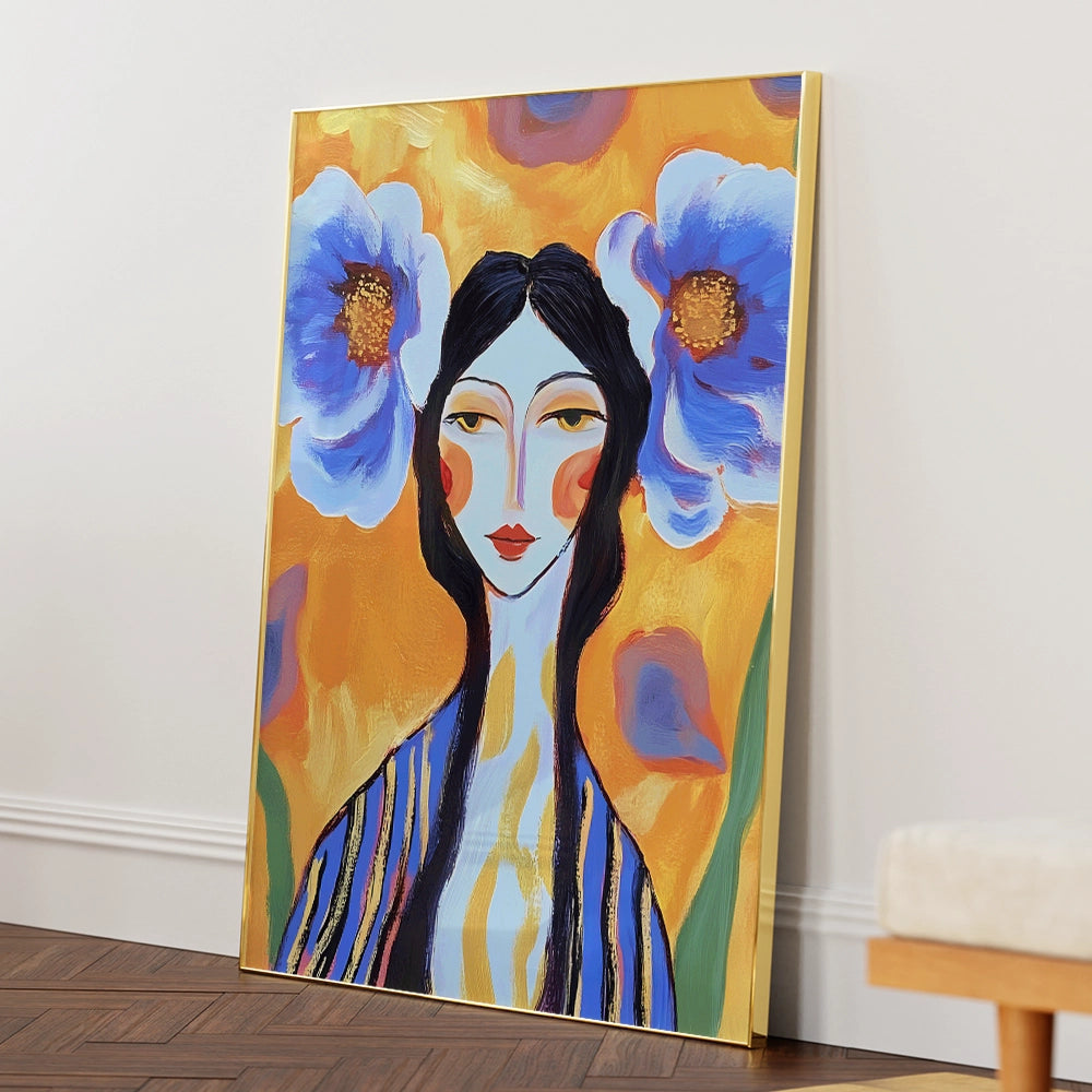 She Blooms Women Illustration Art Poster - XS / Matte Paper / Rolled Art - Nook At You