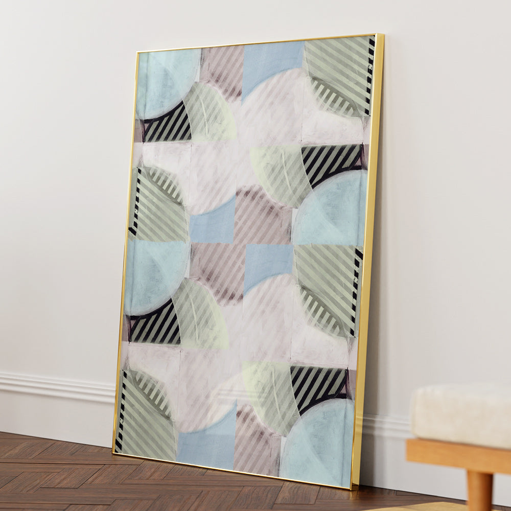 Abstract Misty Stripes 2 Wall Art Prints - XS / Matte Paper / Rolled Art - Nook At You