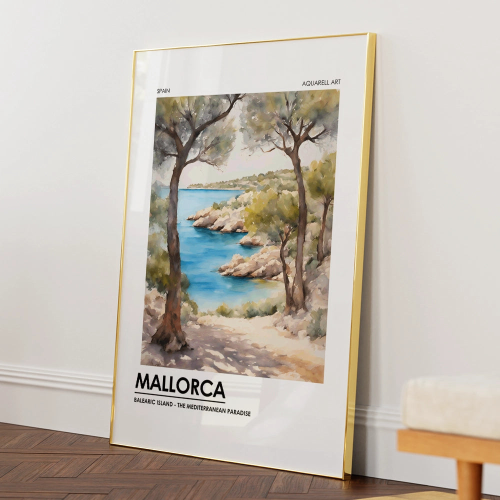 Mallorca Coastal Landscape Wall Art - XS / Matte Paper / Rolled Art - Nook At You