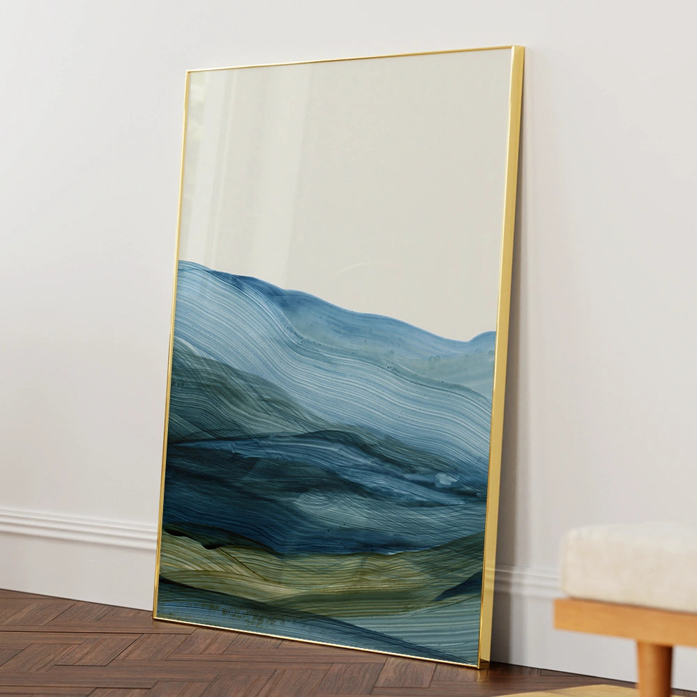 Mist Land 1 Modern Abstract Wall Art - XS / Matte Paper / Rolled Art - Nook At You