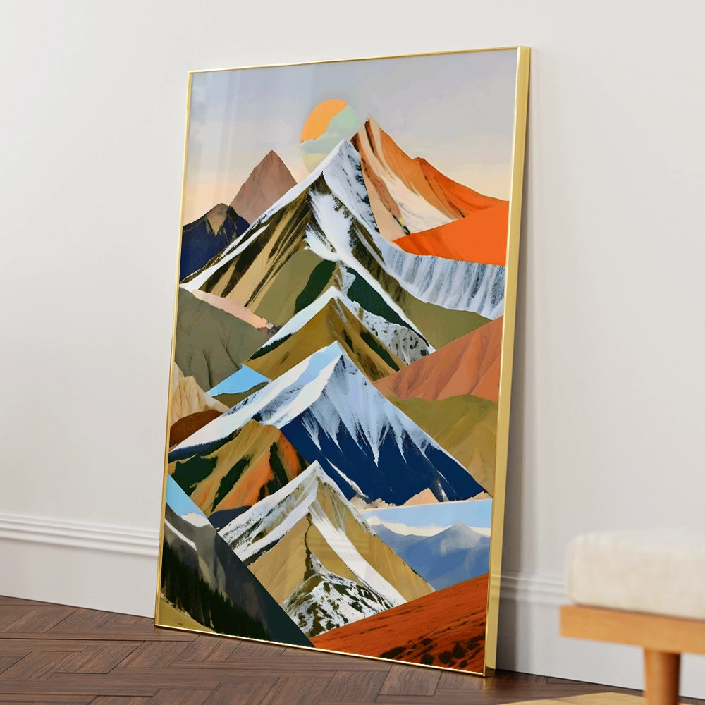 The Great Mountain Ranges Landscape Canvas Prints - XS / Matte Paper / Rolled Art - Nook At You
