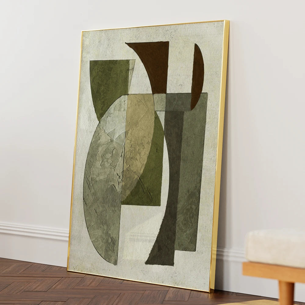 Shaped Portrait Abstract Wall Decor - XS / Matte Paper / Rolled Art - Nook At You