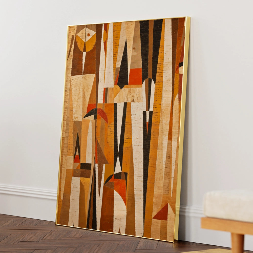 Mosaic Nature Abstract Painting - XS / Matte Paper / Rolled Art - Nook At You