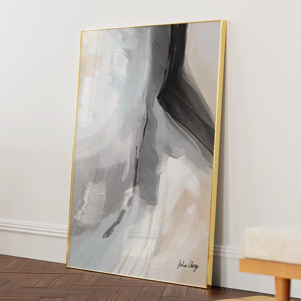 Between Light Abstract Artwork For Living Room - XS / Matte Paper / Rolled Art - Nook At You