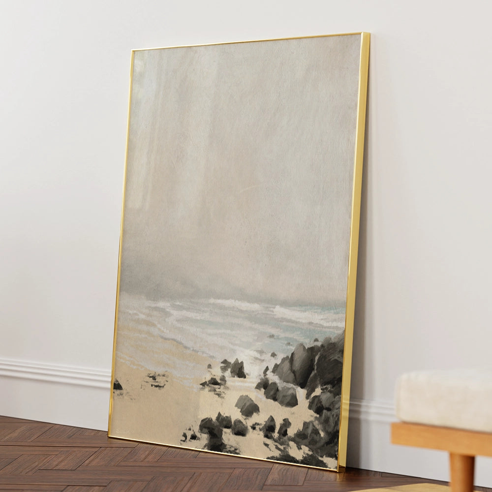 Beach Landscape Wall Art Painting - XS / Matte Paper / Rolled Art - Nook At You