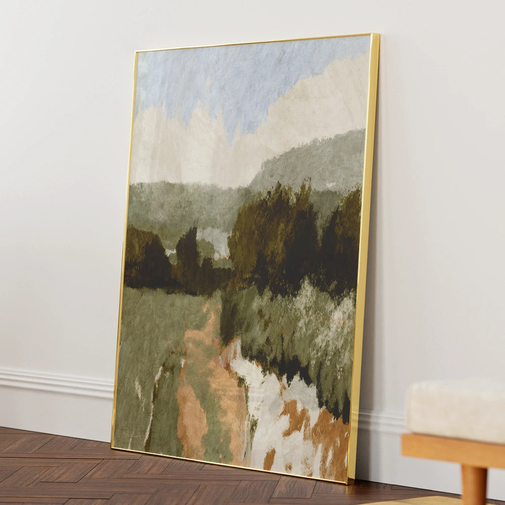 Olive Skies Landscape Wall Art Print - XS / Matte Paper / Rolled Art - Nook At You