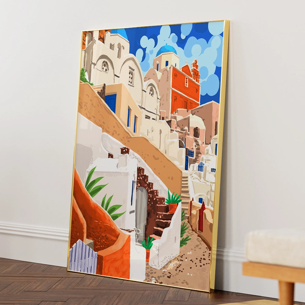 Somewhere Far Away Modern Wall Art Painting - XS / Matte Paper / Rolled Art - Nook At You