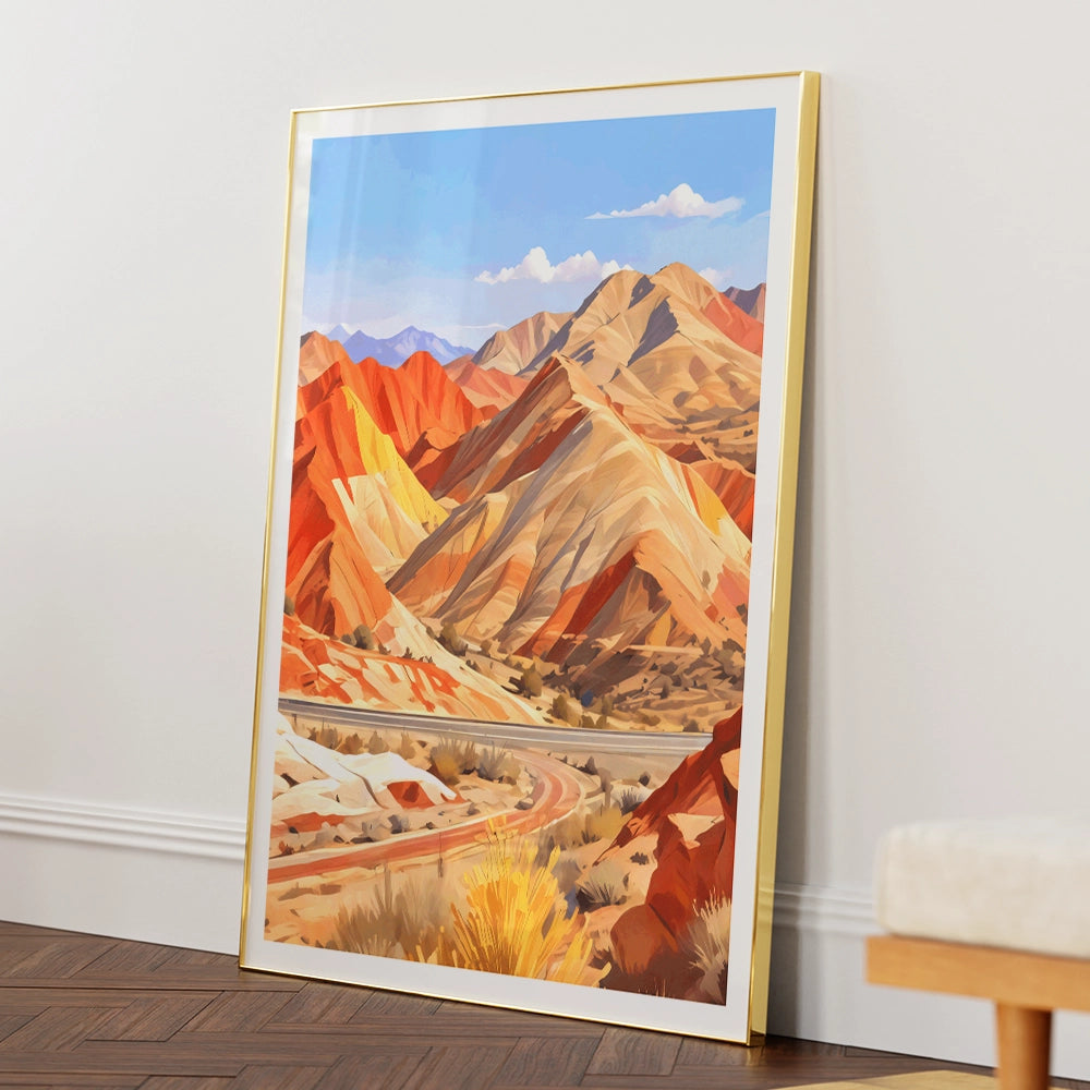 Colorful Peakscape Landscape Wall Art - 5XL / Canvas / Rolled Art - Nook At You