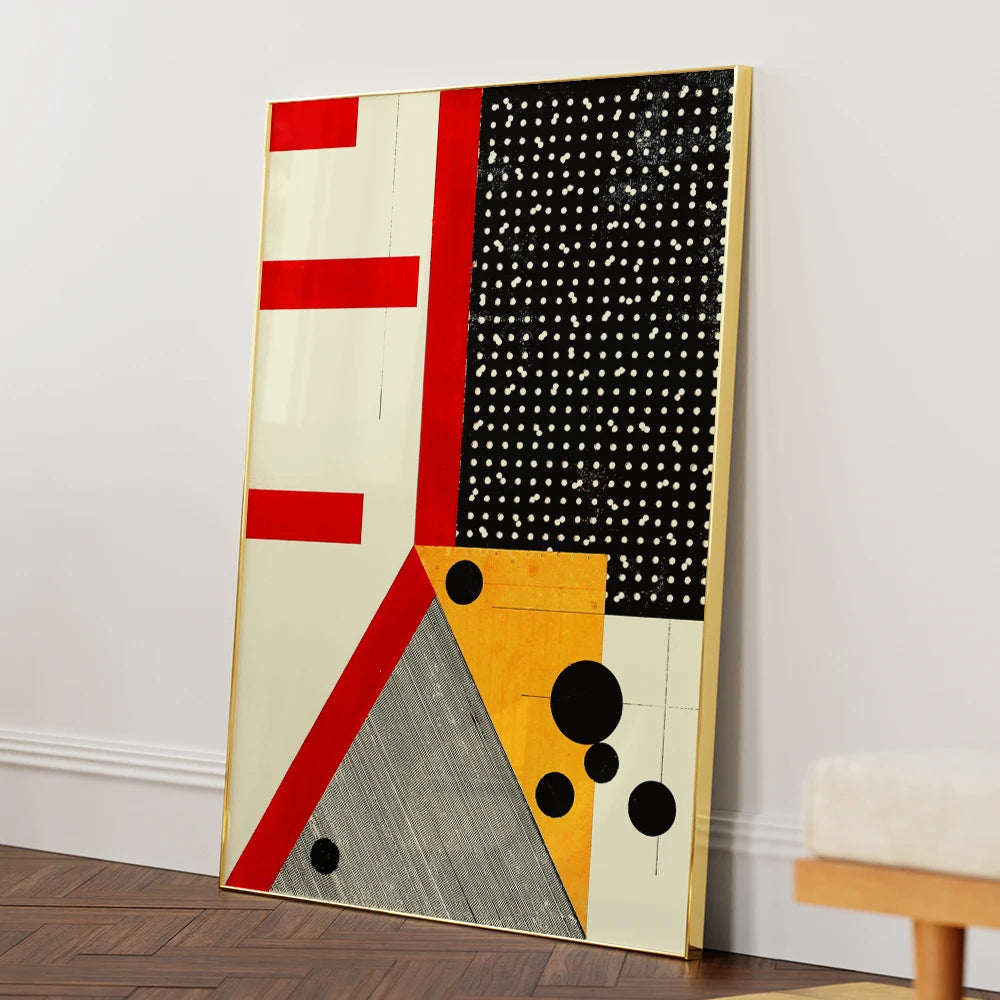 Bold Geometric Abstract Wall Art For Living Room - XS / Matte Paper / Rolled Art - Nook At You