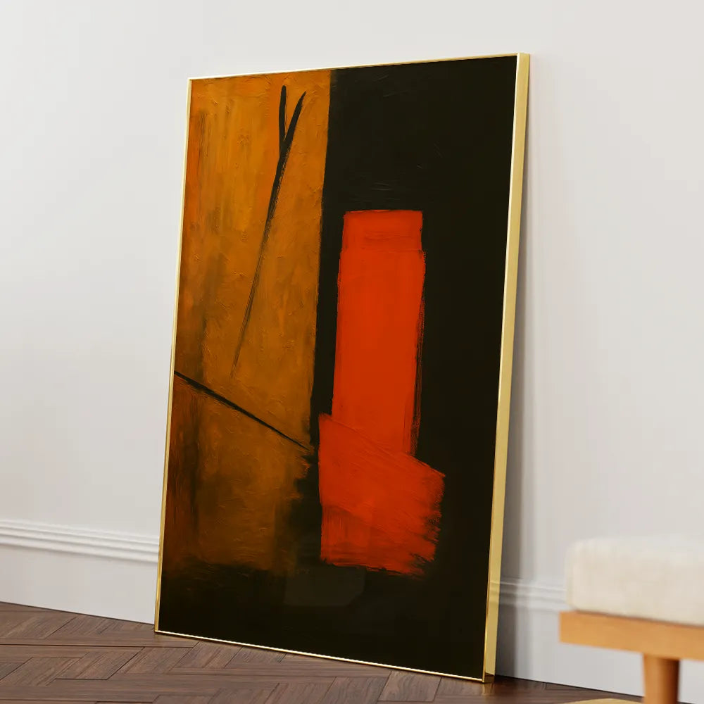 Bold Color Block Abstract Canvas Wall Art - XS / Matte Paper / Rolled Art - Nook At You