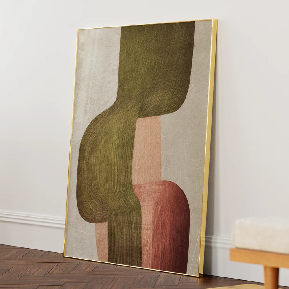 Muted Organic Flow Abstract Wall Art Poster - XS / Matte Paper / Rolled Art - Nook At You