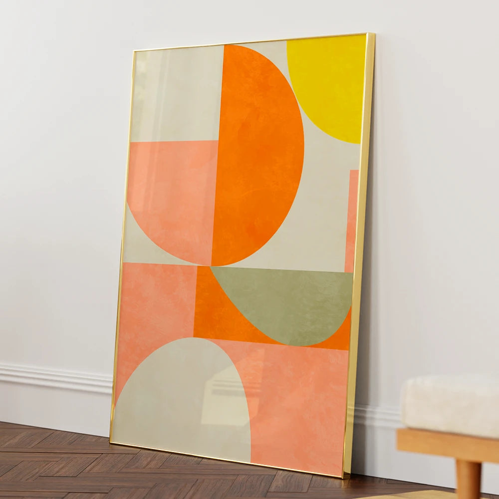 Summer Circles Vibrant Geometric Wall Art Poster - XS / Matte Paper / Rolled Art - Nook At You