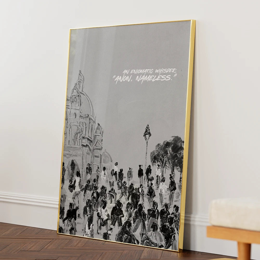 Anonymous City Whisper Quotes Wall Art Print - XS / Matte Paper / Rolled Art - Nook At You
