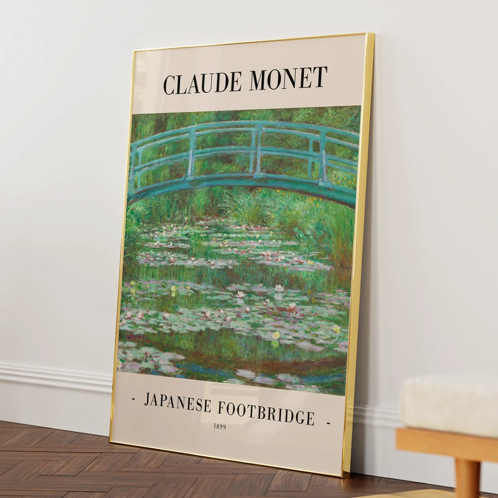 Claude Monet - Japanese Footbridge 1899 Exhibition Painting - XS / Matte Paper / Rolled Art - Nook At You