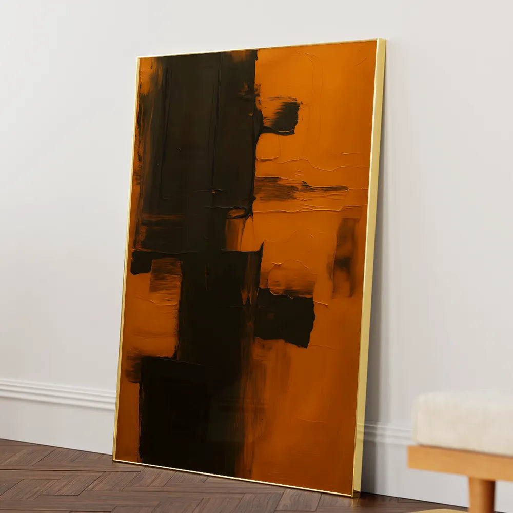Textured Earth Tones Abstract Wall Art Print - XS / Matte Paper / Rolled Art - Nook At You