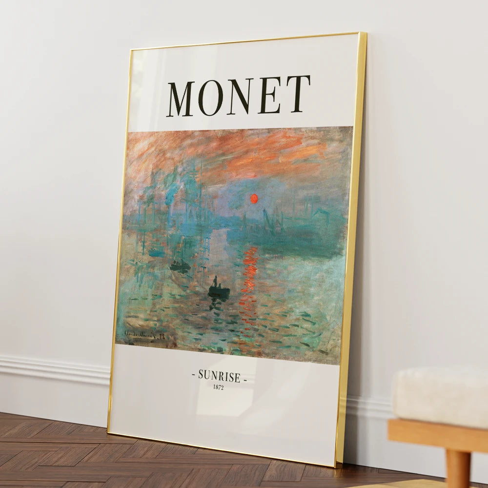 Claude Monet - Sunrise 1872 Exhibition Art Print - XS / Matte Paper / Rolled Art - Nook At You
