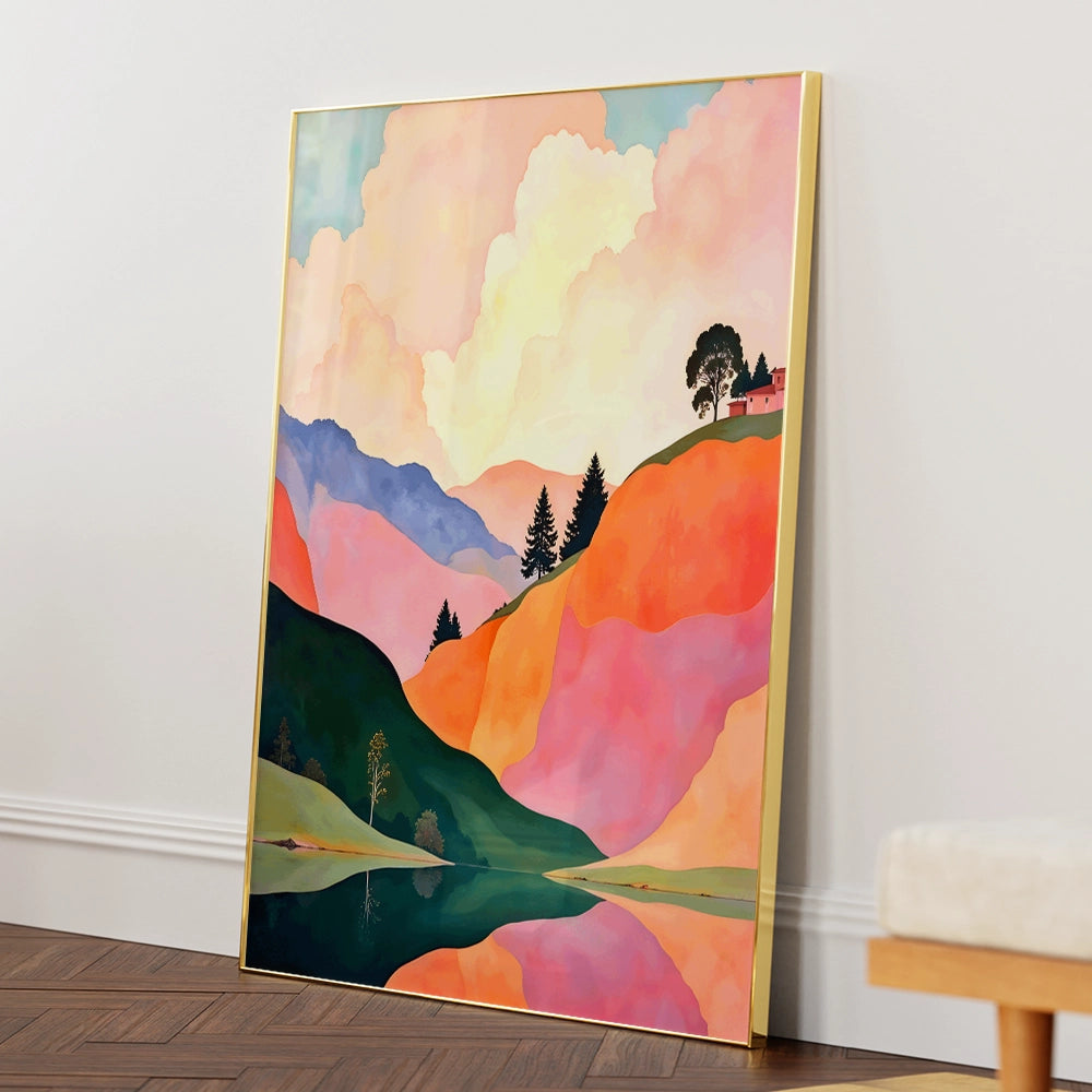 Love In the Air Landscape Canvas Prints - XS / Matte Paper / Rolled Art - Nook At You