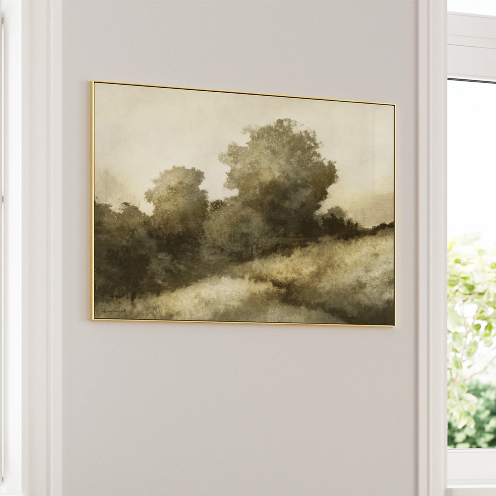 Devon Hill Landscape Wall Art Painting - XS / Matte Paper / Rolled Art - Nook At You