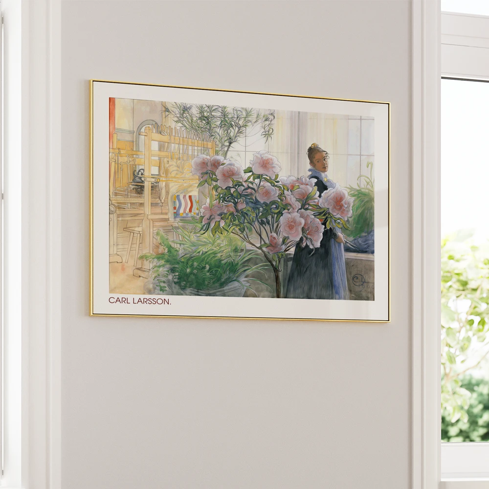 Carl Larsson - Azalea (1906) Exhibition Painting - XS / Matte Paper / Rolled Art - Nook At You