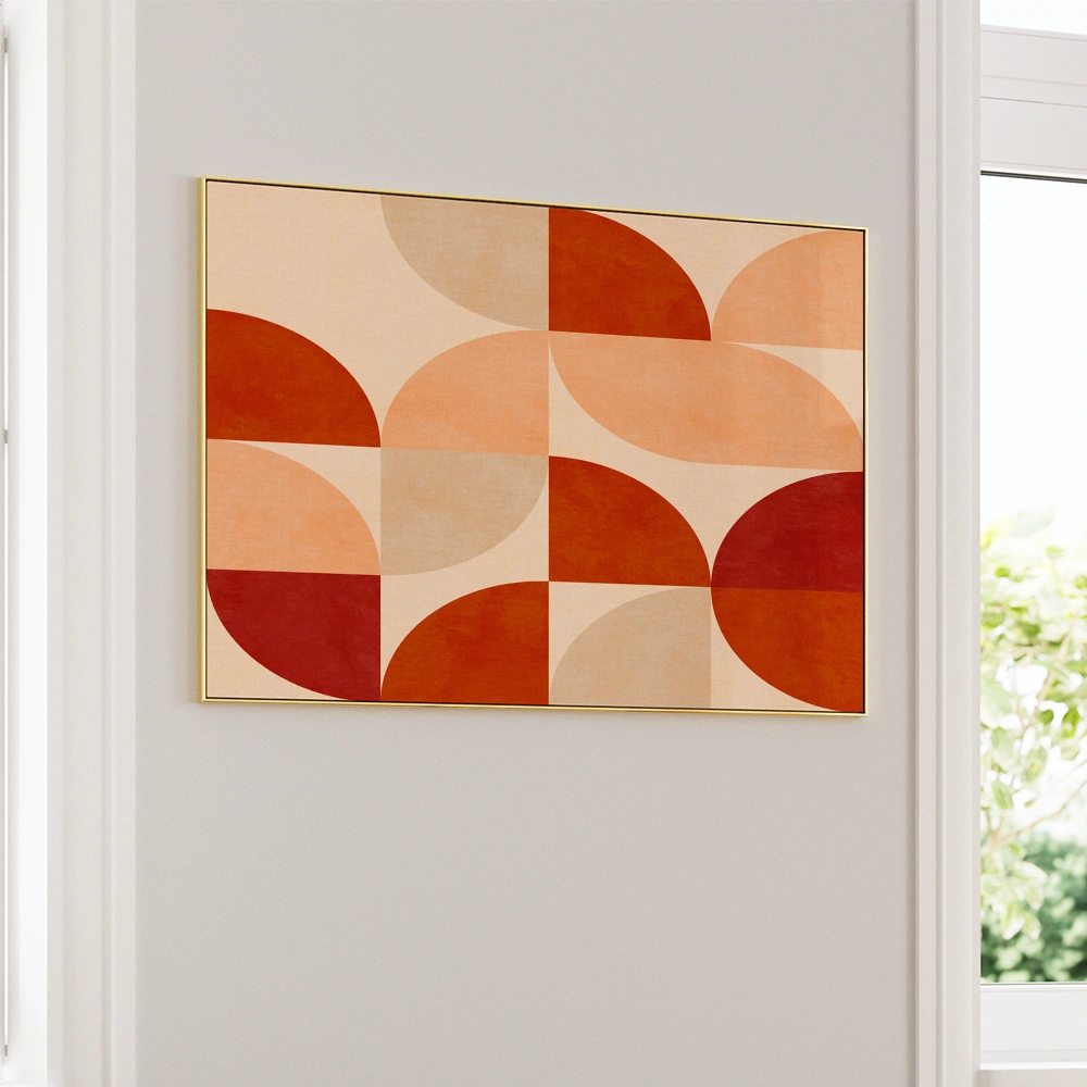 Autumn Mid Century Earthy Horizontal Abstract Wall Art - XS / Matte Paper / Rolled Art - Nook At You