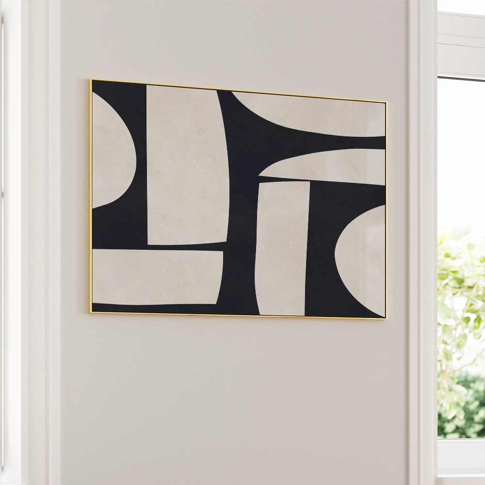 Curved Shapes Abstract Wall Art Poster - XS / Matte Paper / Rolled Art - Nook At You