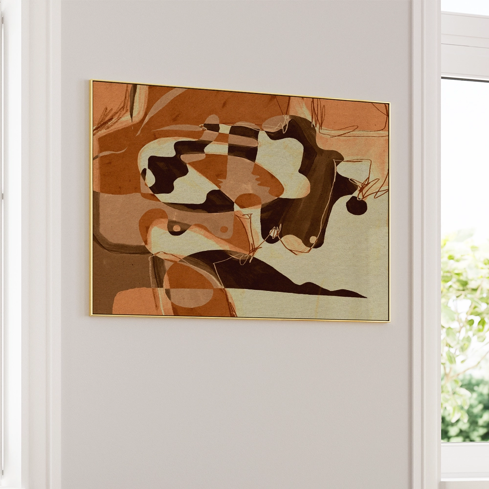 Becoming 3 Horizontal Abstract Art Poster - XS / Matte Paper / Rolled Art - Nook At You