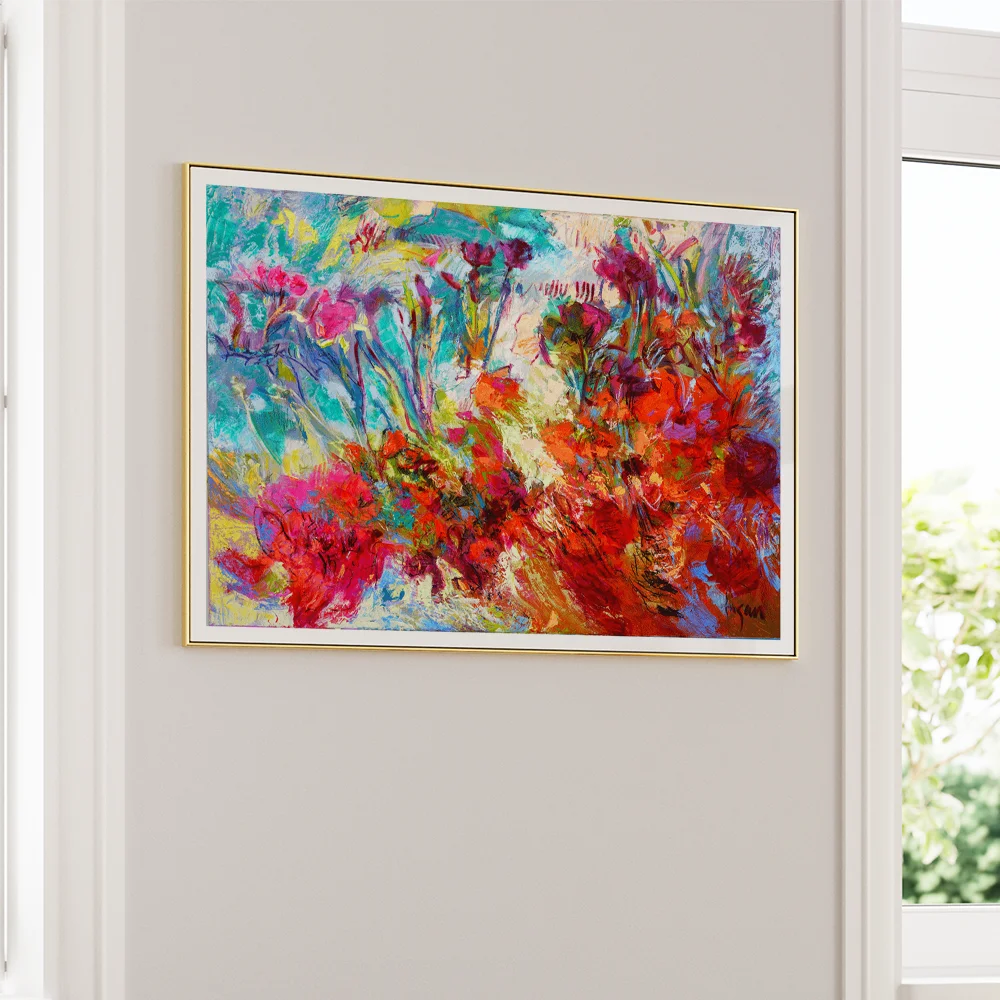 Botanic Radiance Abstract Painting - XS / Matte Paper / Rolled Art - Nook At You