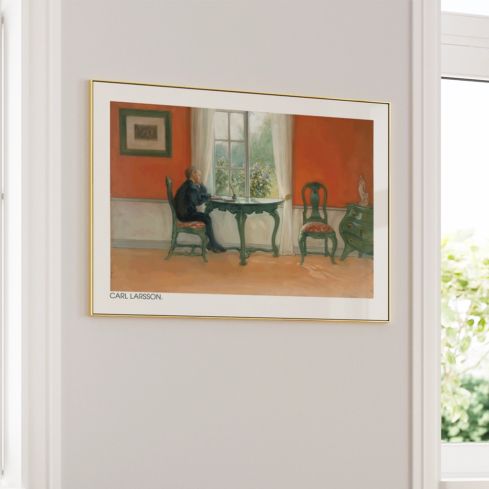 Carl Larsson - Ehtoja Luetaan Exhibition Wall Art - XS / Matte Paper / Rolled Art - Nook At You