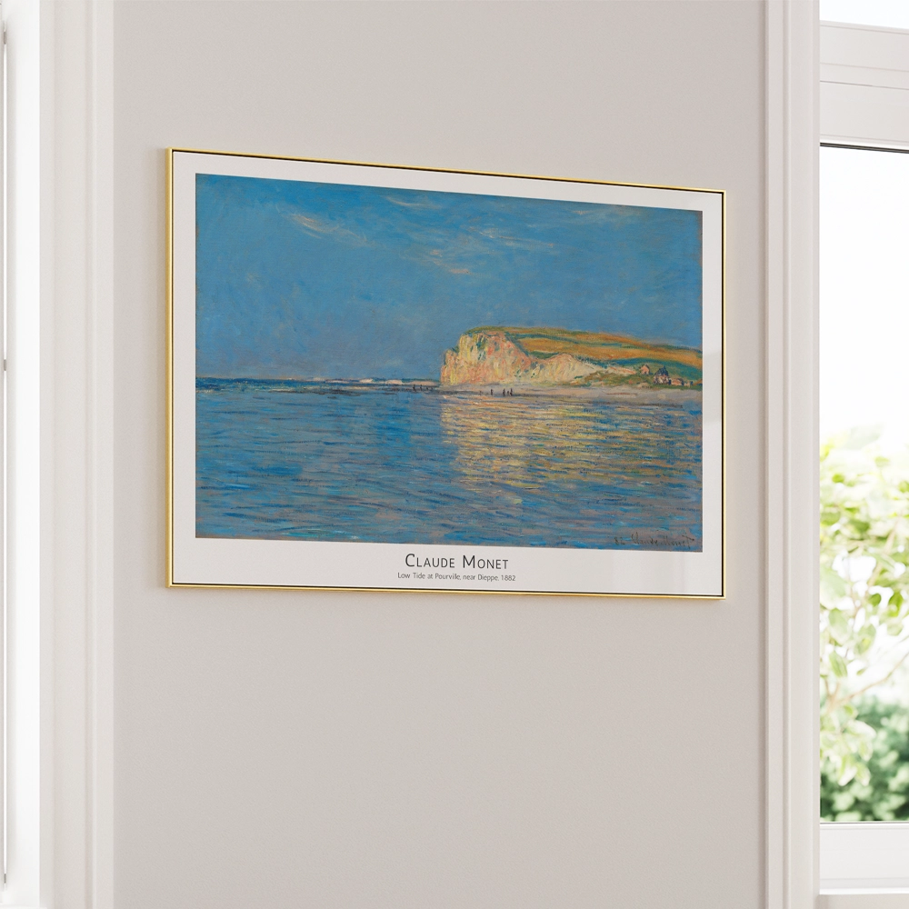 Monet - Low Tide at Pourville, near Dieppe Exhibition Painting - XS / Matte Paper / Rolled Art - Nook At You
