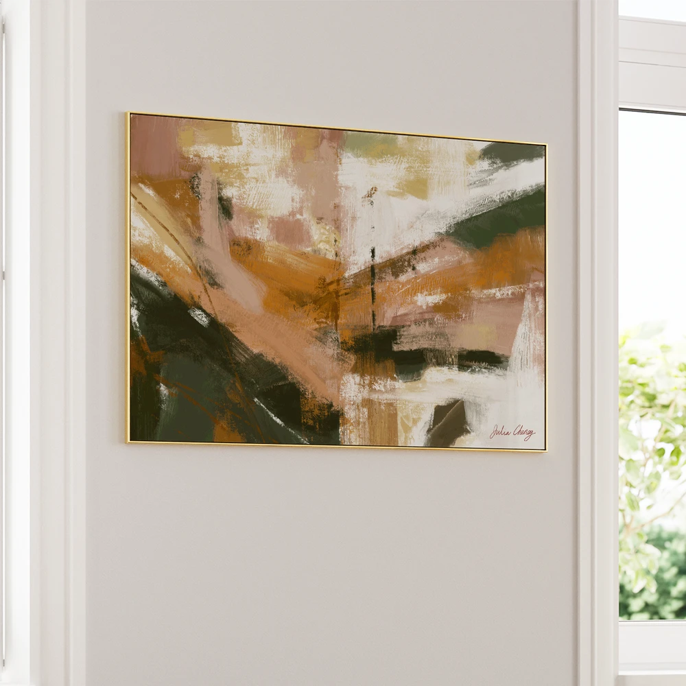 Dusty Pinkolive Abstract Wall Art Poster - XS / Matte Paper / Rolled Art - Nook At You