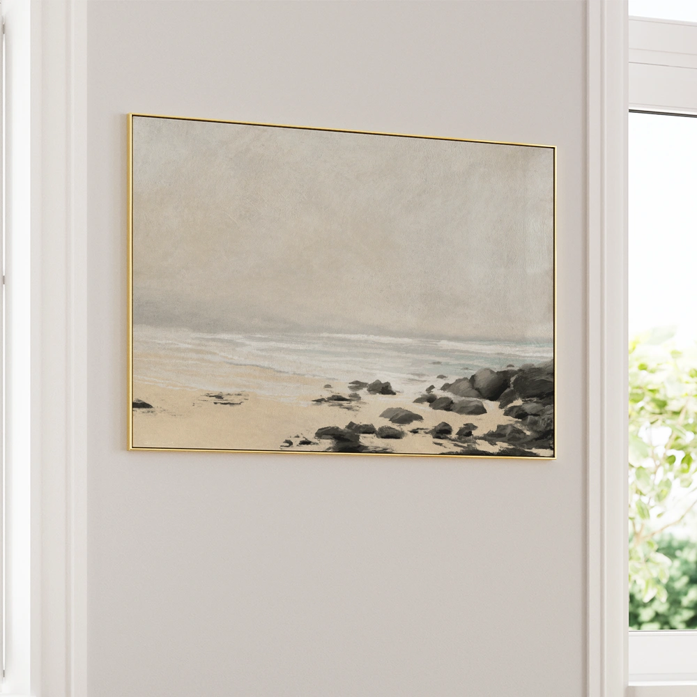 Beach Horizontal Landscape Painting - XS / Matte Paper / Rolled Art - Nook At You