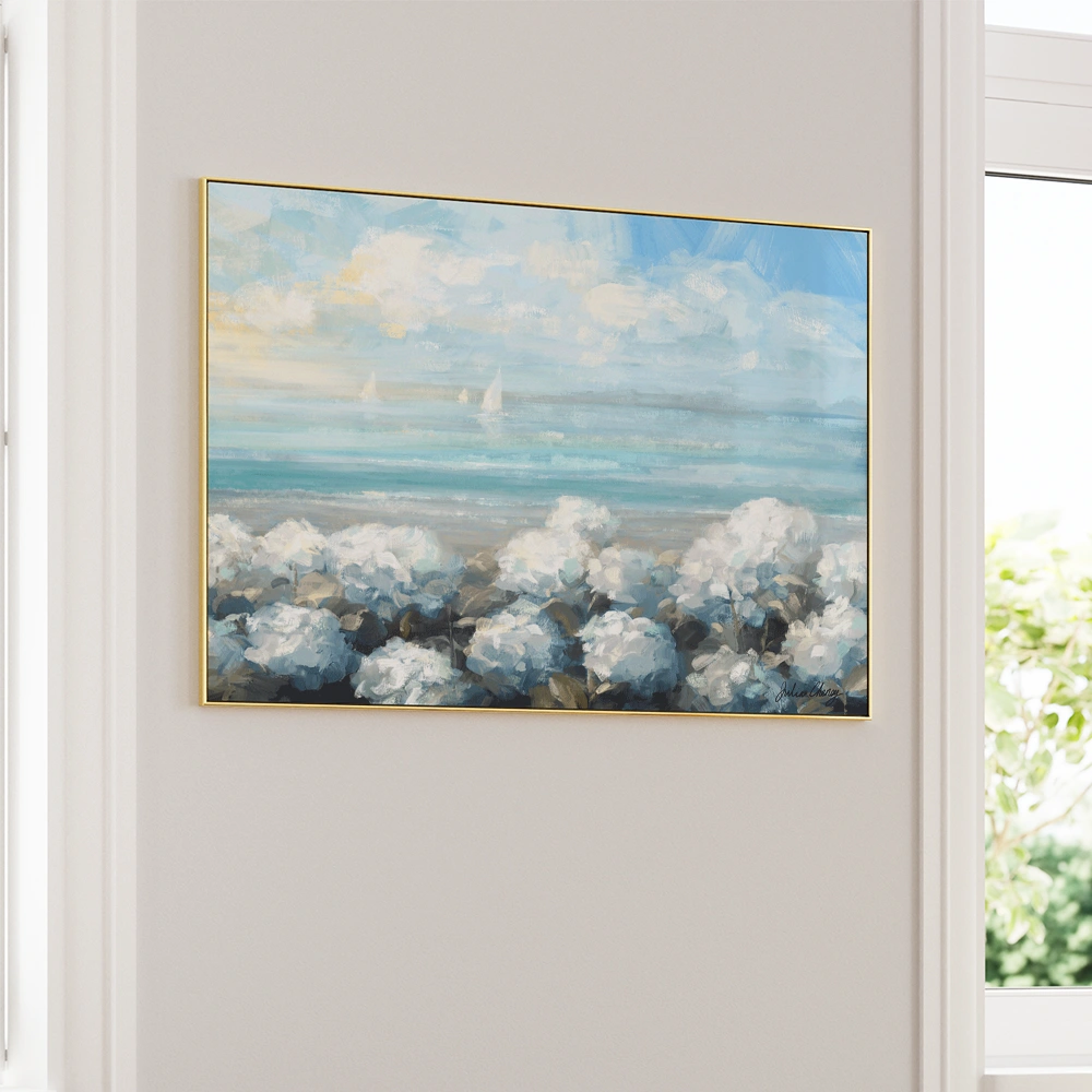 Coastal Hydrangea Serenity Landscape Wall Art - XS / Matte Paper / Rolled Art - Nook At You