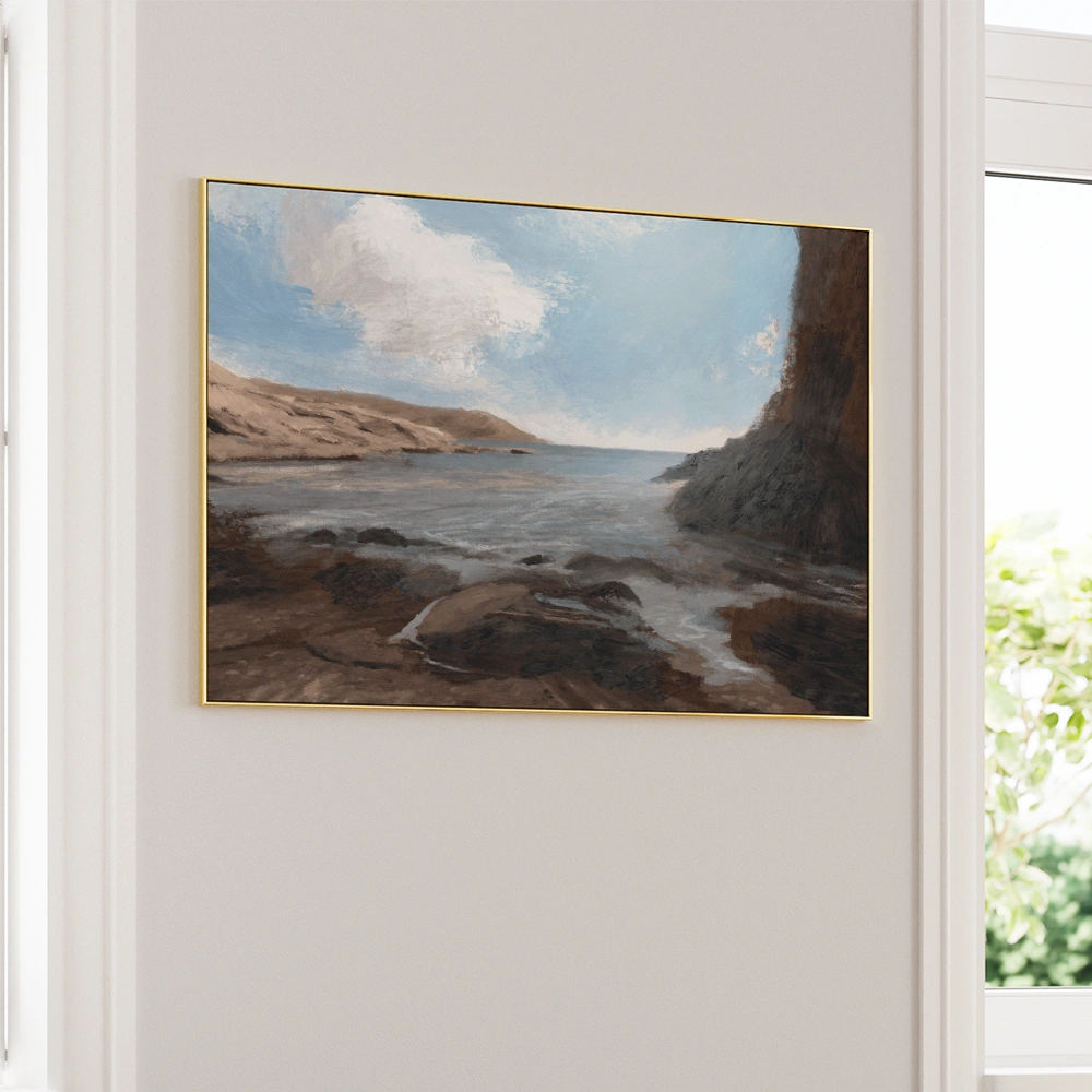 Castle Cove Beach Horizontal Landscape Wall Art Poster - XS / Matte Paper / Rolled Art - Nook At You
