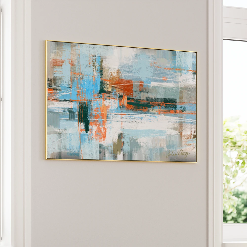 Fragments of Summer Vibrant Abstract Wall Art - XS / Matte Paper / Rolled Art - Nook At You