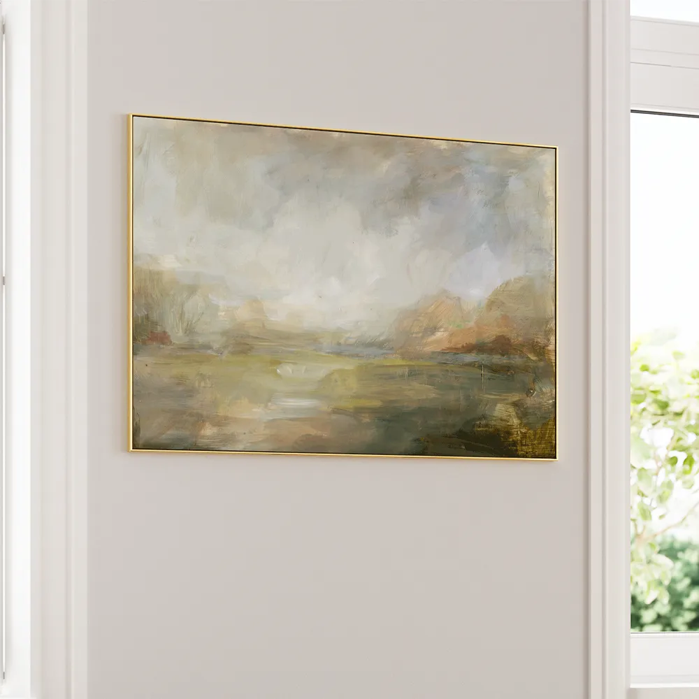 Misty Morning Vista Abstract Wall Art Poster - XS / Matte Paper / Rolled Art - Nook At You
