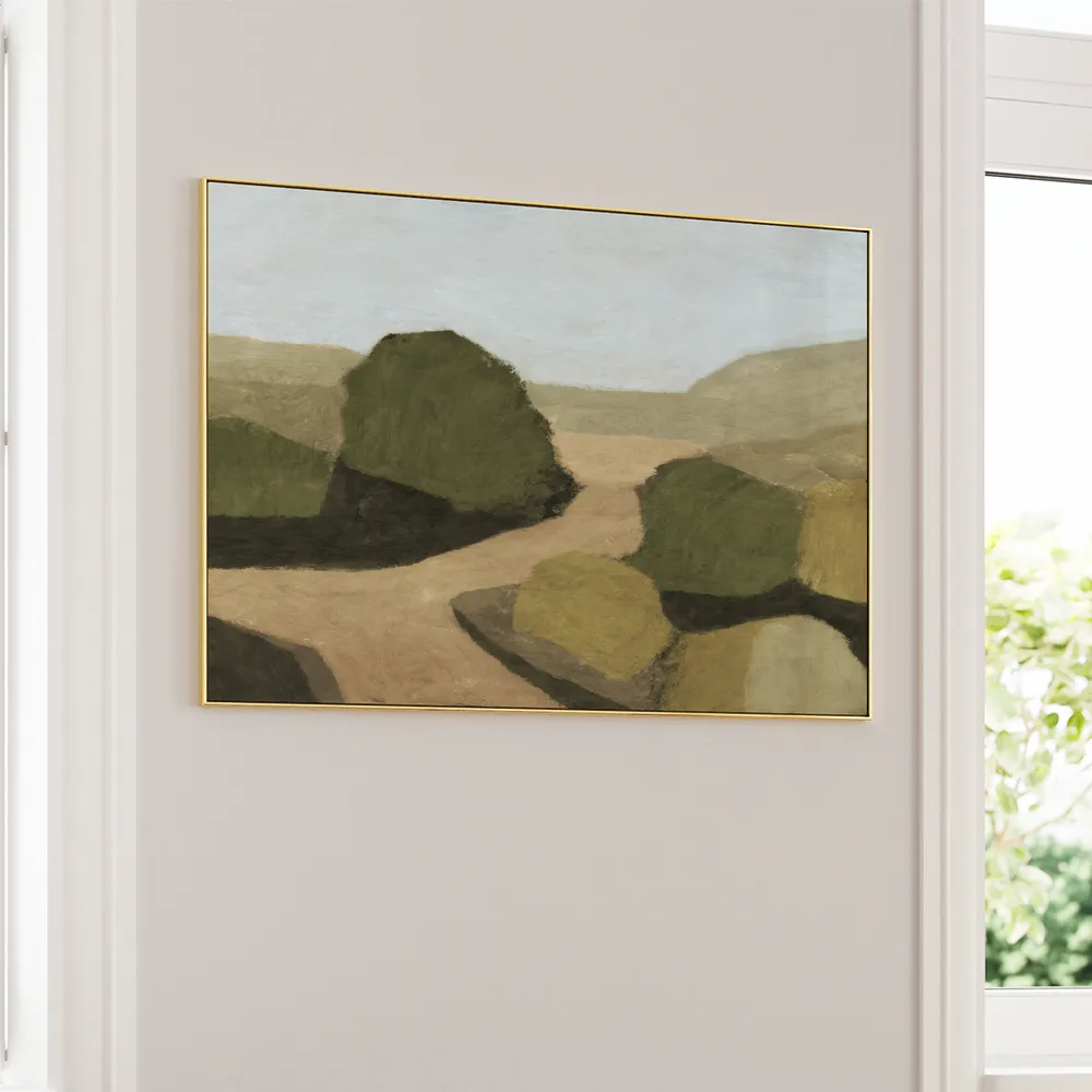 Paysage 1 Abstract Landscape Wall Art - XS / Matte Paper / Rolled Art - Nook At You