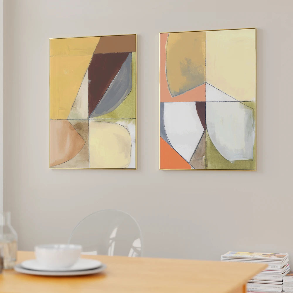 Layers in Balance Set of 2 - XS / Matte Paper / Rolled Art - Nook At You